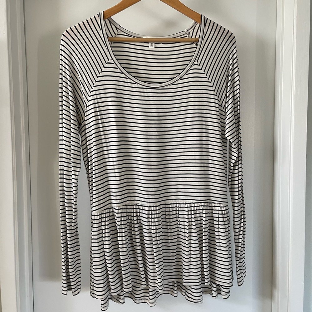 Nordstrom BP Peplum Long Sleeve Top